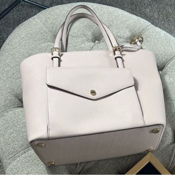 Michael Kors Jet Set Large Leather Pocket Tote - Picture 3 of 16